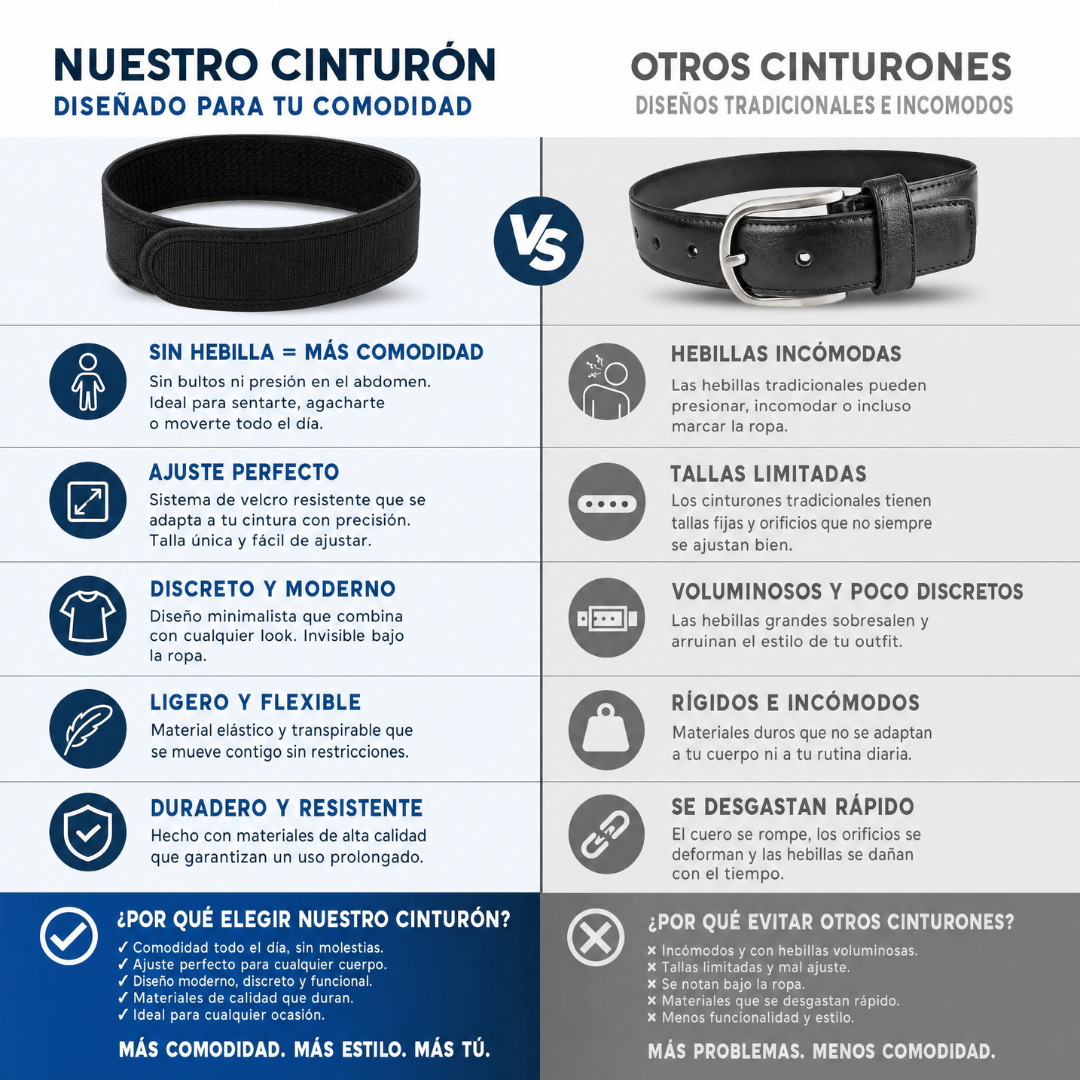 Cinturón Sin Hebilla Cinto Pro x2
