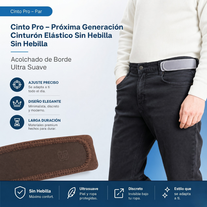 Cinturón Sin Hebilla Cinto Pro x2